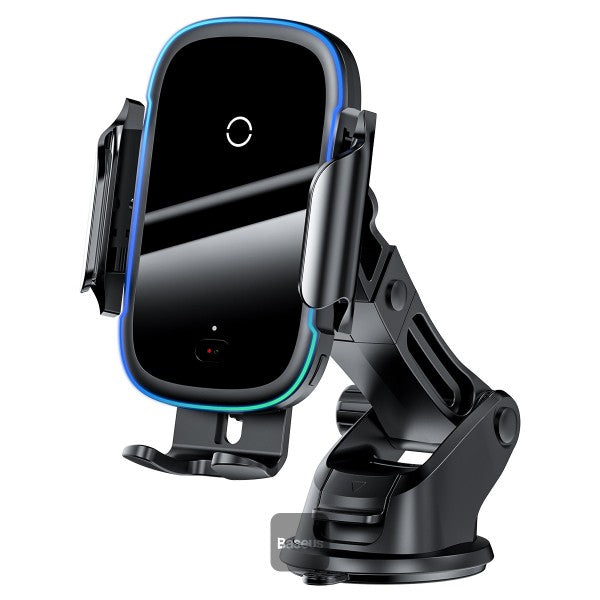 Baseus Smart Vehicle Bracket Wireless Qi 6 15W Electric Auto Car Mount Bracket Air Vent Holder black (WXHW03-01)