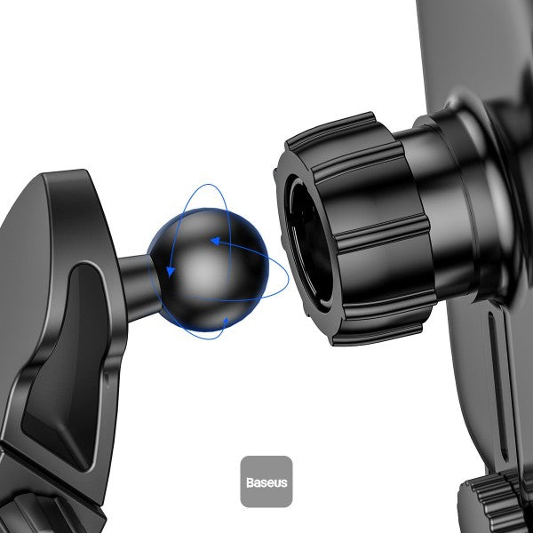 Baseus Smart Vehicle Bracket Wireless Qi 6 15W Electric Auto Car Mount Bracket Air Vent Holder black (WXHW03-01)