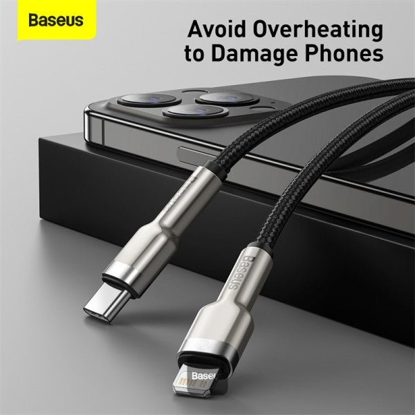 Baseus Cafule Series Metal Data Cable Type-C to Lightning iPhone PD 20W 2M - Black
