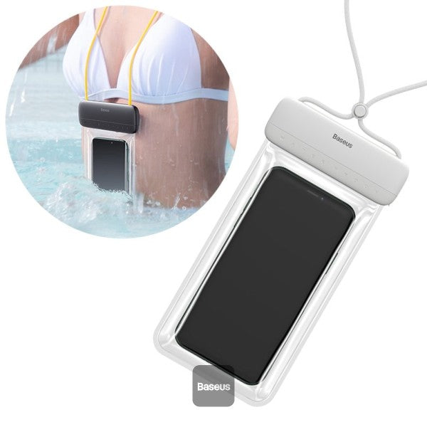 Baseus Waterproof Bag and Phone Case IPX8 - 72 Inches White