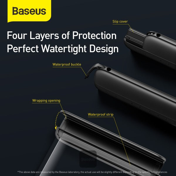 Baseus Waterproof Bag and Phone Case IPX8 - 72 Inches Black