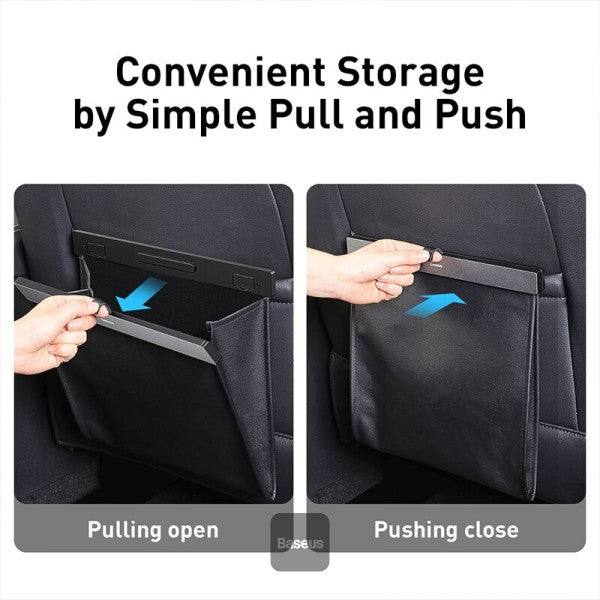 Baseus Leather Car Garbage Bin Bag Waterproof Leakproof Car Auto Garbage Bag Can Automotive Waste Storage