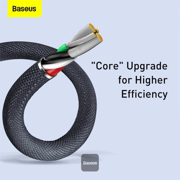 Baseus 24A USB Cable For iPhone 12 13 11 Pro Max X XR XS 8 7 iPad Cable Charging Charger USB Mobile Phone Cables 12M - Blue