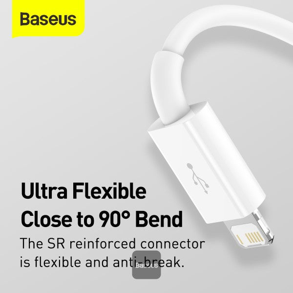 Baseus Superior Series Fast Charging Data Cable USB to M+L+C 35A 15M - White