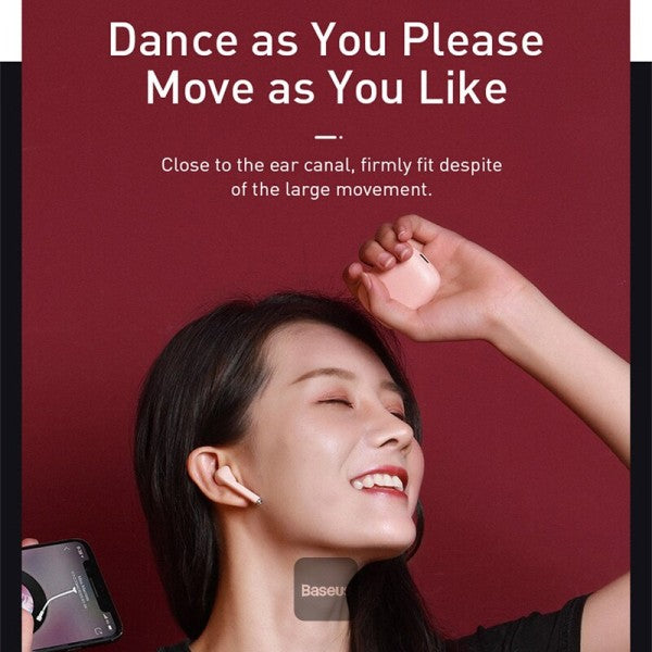 Baseus W04 Pro TWS Earphone True Wireless 50 Headphone Stereo Sports Headset For Phone Mini Earbuds With Charging Box