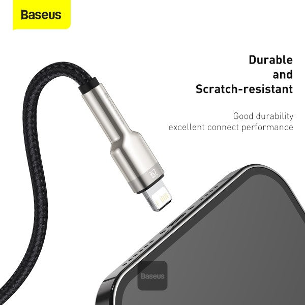 Baseus Cafule Series Metal Data Cable USB to Lightning 24A 1M - Black
