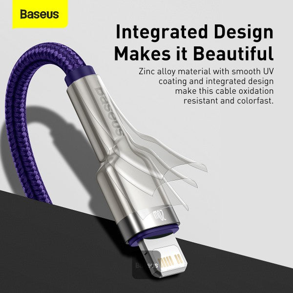 Baseus Cafule Series Metal Data Cable USB to Lightning PD 20W 1M - Purple