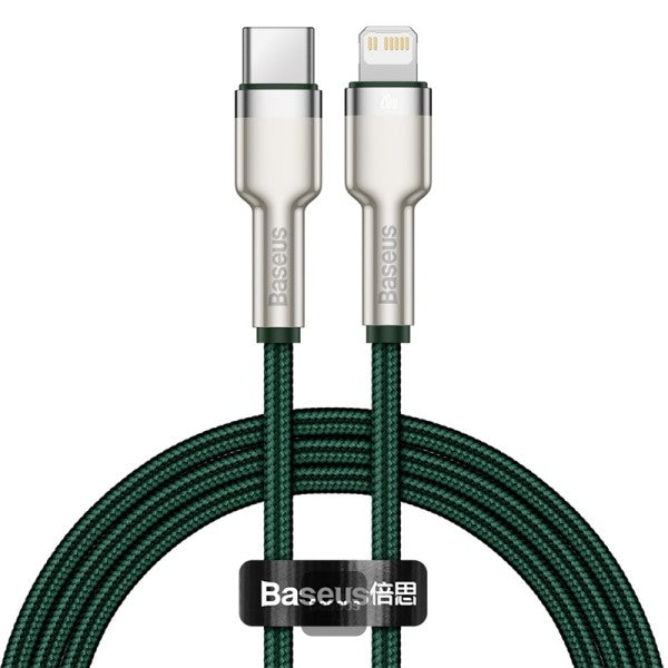 Baseus Cafule Series Metal Data Cable USB to Lightning PD 20W 1M - Green