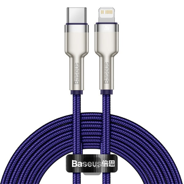 Baseus Cafule Series Metal Data Cable Type-C to Lightning iPhone PD 20W 2M - Purple