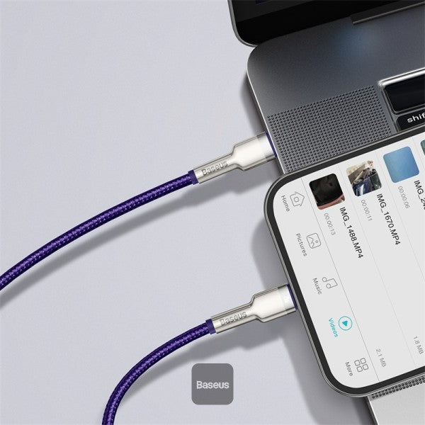 Baseus Cafule Series Metal Data Cable Type-C to Lightning iPhone PD 20W 2M - Purple