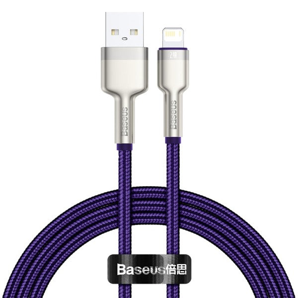 Baseus Cafule Series Metal Data Cable USB to Lightning 24A 1M - Purple