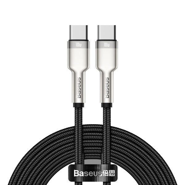 Baseus Cafule Series Metal Data Cable Type-C to Type-C 100W 2M - Black