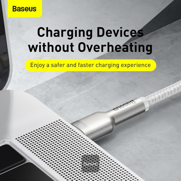 Baseus Cafule Series Metal Data Cable Type-C to Type-C 100W 2M - White