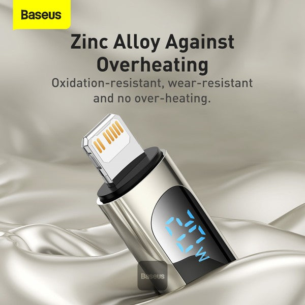 Baseus Display Fast Charging Data Cable Type-C to Lightning 20W 1M - Black
