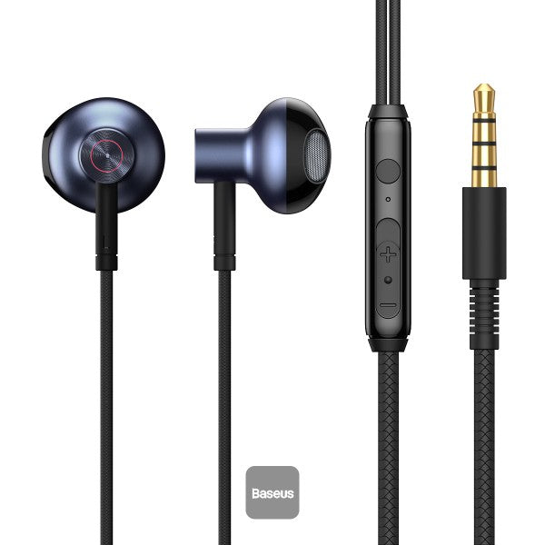 Baseus Encok 35mm Wired Earphone H19 Black
