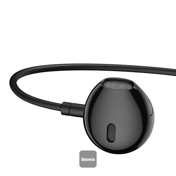 Baseus Encok 35mm Wired Earphone H19 Black