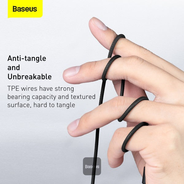 Baseus Encok 35mm Wired Earphone H19 Black
