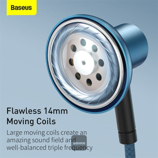 Baseus Encok 35mm Wired Earphone H19 Blue