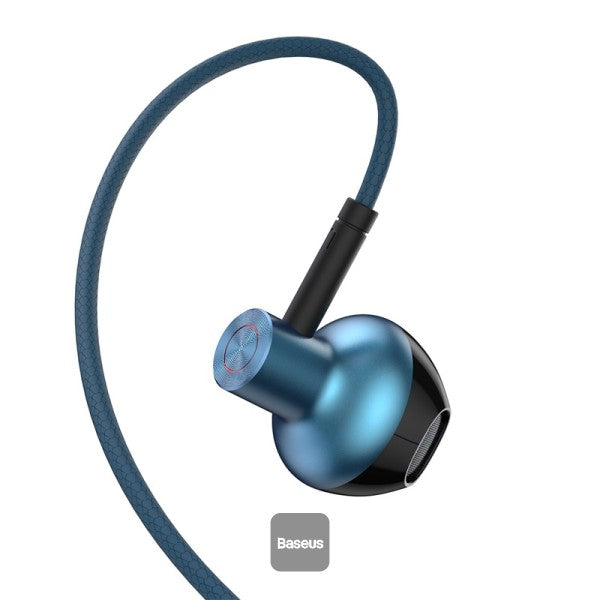 Baseus Encok 35mm Wired Earphone H19 Blue