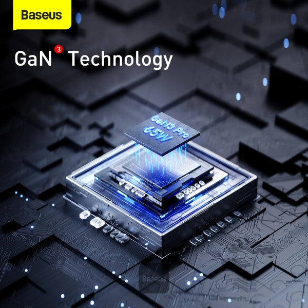 Baseus 65W GaN3 Pro USB Charger PD Fast Charger Adaptor Desktop - For iPhone 12 13 11 Xiaomi Tablets Mobile Phone