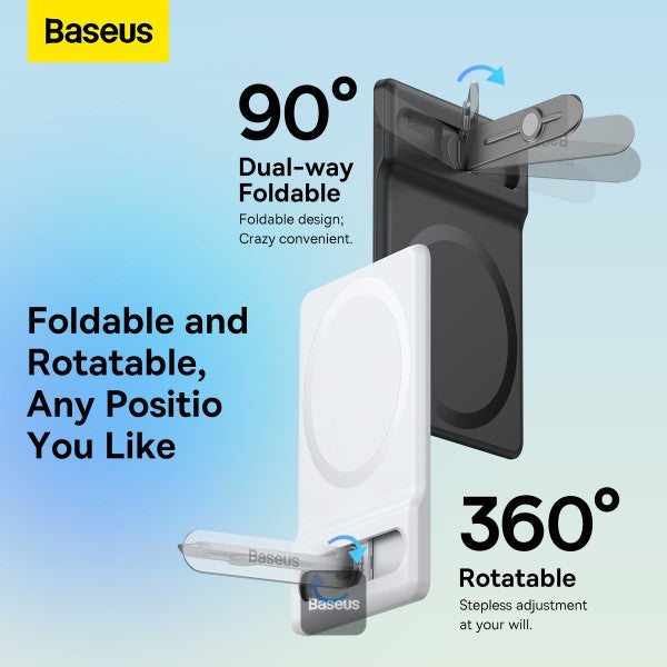 Baseus Foldable Magnetic Phone Holder Stand For iPhone 13 12 Pro Max Flexible Adjustable Desk Desktop Cell Phone Holder Bracket