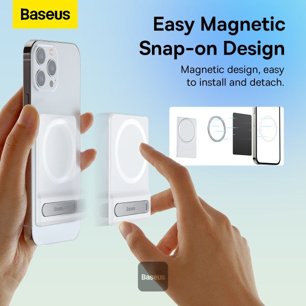 Baseus Foldable Magnetic Phone Holder Stand For iPhone 13 12 Pro Max Flexible Adjustable Desk Desktop Cell Phone Holder Bracket