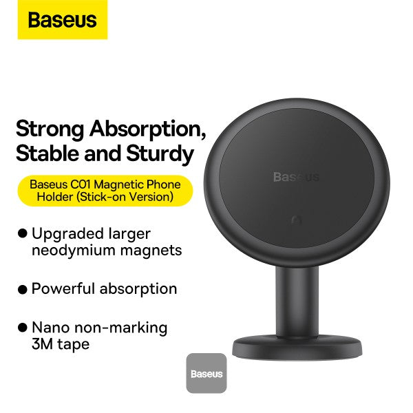 Baseus C01 Magnetic Phone Holder (Stick-on Version) Black