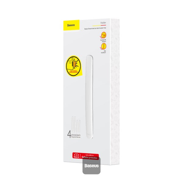 Baseus Streamlined car door bumper strip White