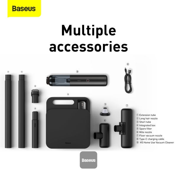 Baseus H5 Home Wireless Vacuum Cleaner Black