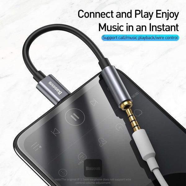 Baseus Headphone Adapter Type-C to 35MM Female Adaptor L54 - Grey