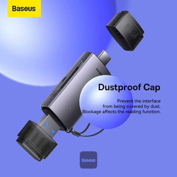 Baseus Card Reader Dual Output USB-A & Type-C to SD TF Card Reader