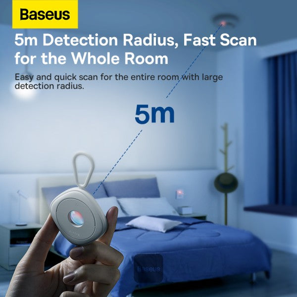 Baseus Heyo Camera Detector Mini Travel Hotel Hidden Camera Finder Camera Infrared Detector White