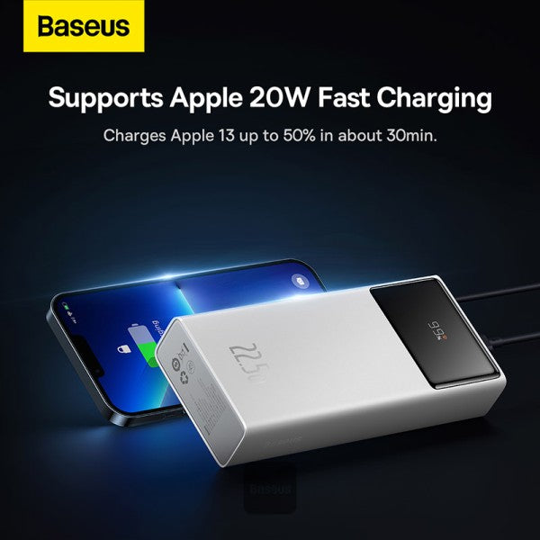 Baseus Star-Lord Digital Display Fast Charge Power Bank 20000mAh (225W) White