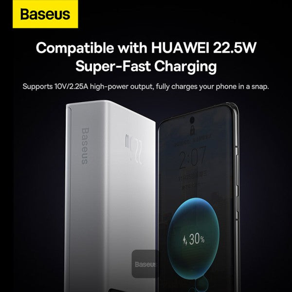 Baseus Star-Lord Digital Display Fast Charge Power Bank 20000mAh (225W) White