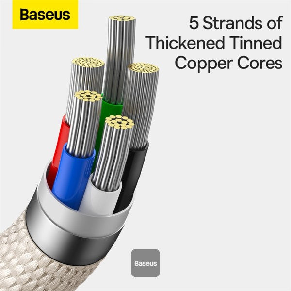 Baseus Crystal Shine Series Type C cable - Lightning Fast Charging Power Delivery 20W 12M - Pink