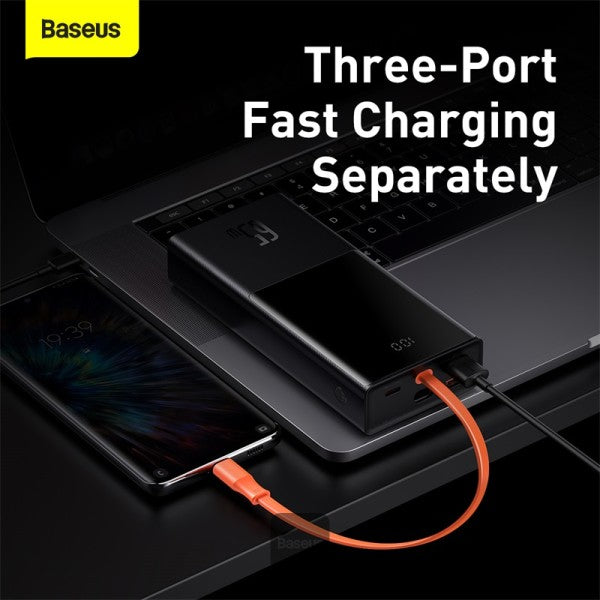 Baseus Elf Digital Display Fast Charging Power Bank 20000mAh 65W - Black