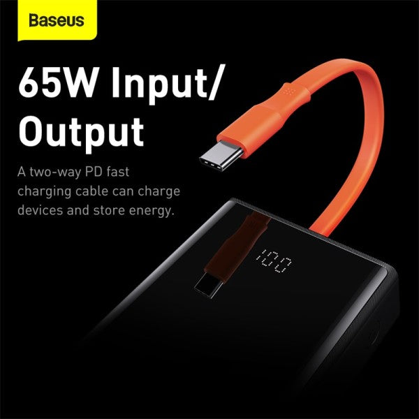 Baseus Elf Digital Display Fast Charging Power Bank 20000mAh 65W - Black