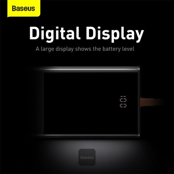 Baseus Elf Digital Display Fast Charging Power Bank 20000mAh 65W - Black
