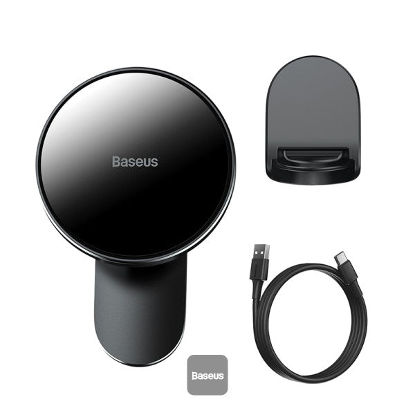 Magnetic Absorption Wireless Car Charger Fast Charging Compatible with Mag-Safe Car Charger Dashboard Air Vent Mount Compatible with iPhone 13 13 Pro 13 Pro Max 12 12 Pro 12 Pro Max Black