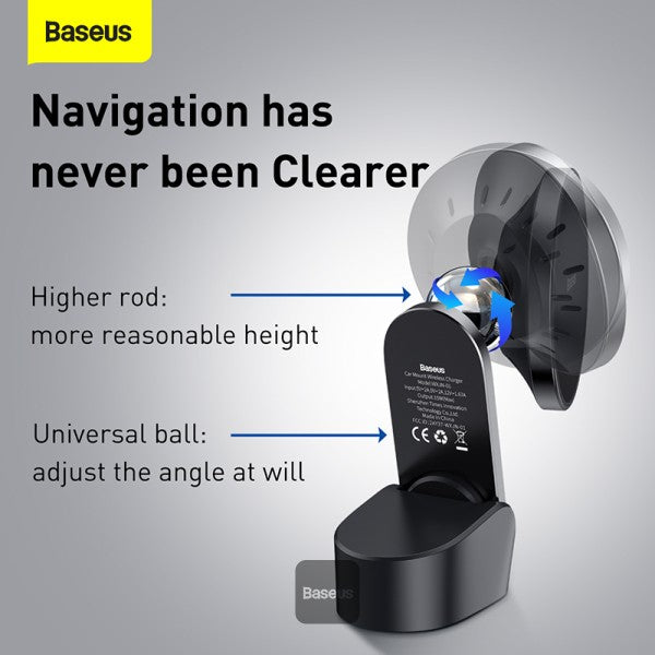 Magnetic Absorption Wireless Car Charger Fast Charging Compatible with Mag-Safe Car Charger Dashboard Air Vent Mount Compatible with iPhone 13 13 Pro 13 Pro Max 12 12 Pro 12 Pro Max Black
