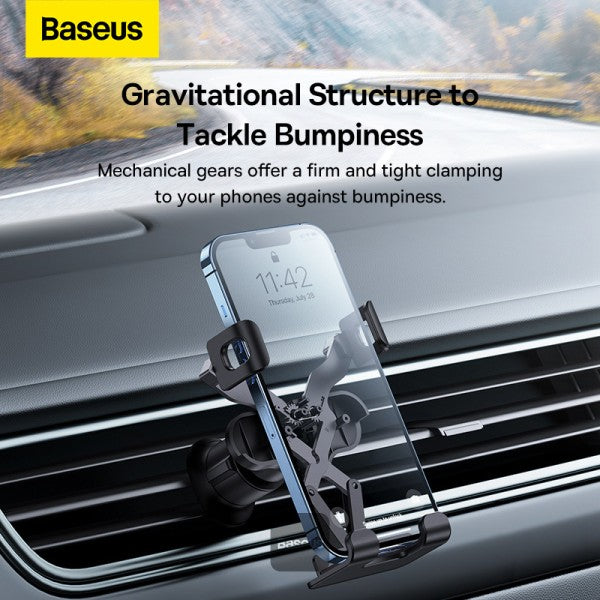 Baseus Gravity Air Vent Car Phone Holder (Air Outlet Version) black