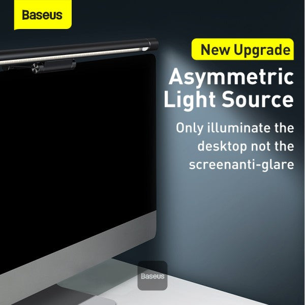 Baseus I-Wok Pro Computer Monitor Light - Stepless Dimming Monitor Lamp Eye-Care LED Bar - Black