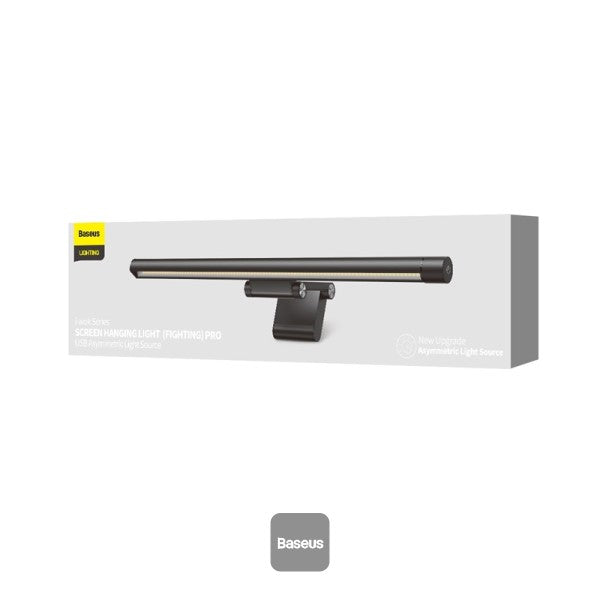 Baseus I-Wok Pro Computer Monitor Light - Stepless Dimming Monitor Lamp Eye-Care LED Bar - Black
