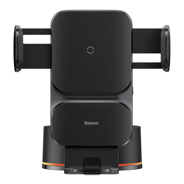 Baseus Qi 15W Wireless Car Phone Charger Holder Bracket Fast Charging Holder For iPhone 13 12 Samsung S21 Mobile Phone Black