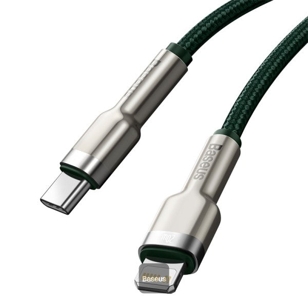 Baseus Cafule Series Metal Data Cable Type-C to Lightning iPhone PD 20W 2M - Green