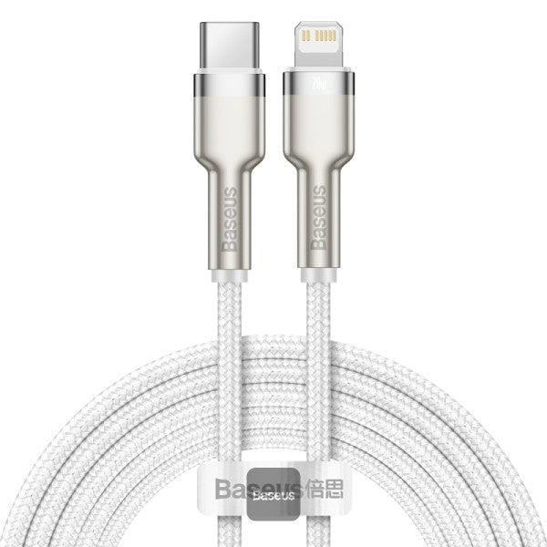Baseus Cafule Series Metal Data Cable Type-C to Lightning iPhone PD 20W 2M - White
