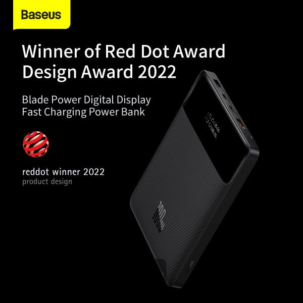 Baseus Blade 100W Power Bank 20000mAh Type C PD Fast Charging Powerbank Portable External Battery Charger for Notebook