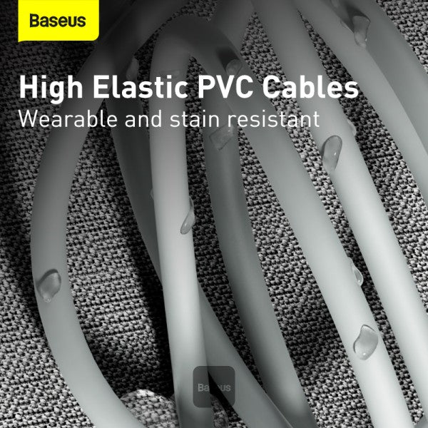 Baseus Type C Cable For iPhone 13 12 Pro Max 20W PD Fast Charge Type C to Lightning Cable For iPhone 8 Xr Charger Data Cable 15M White Pack of 2