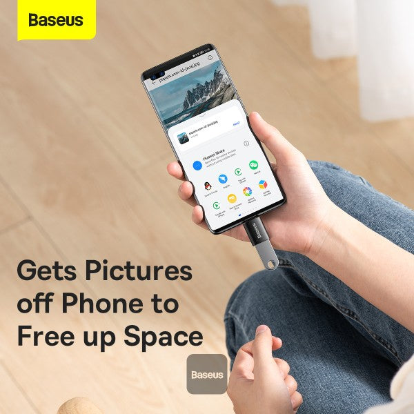 Baseus Ingenuity Series Mini OTG Adaptor Type-C to USB-A 31 Black