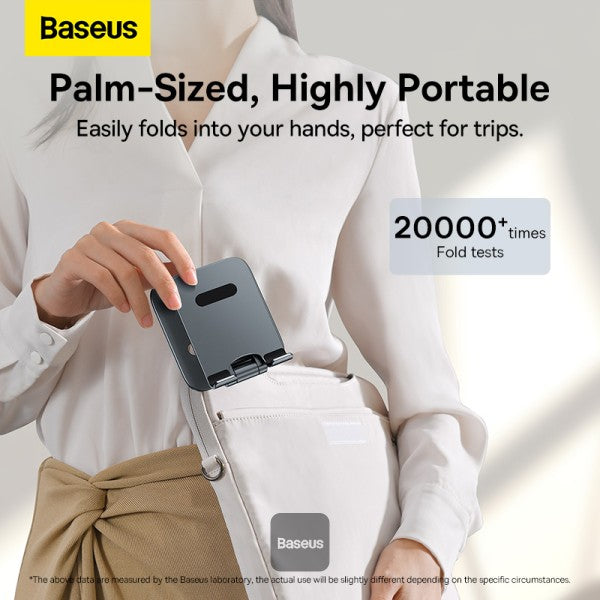 Baseus Desktop Biaxial Foldable Metal Stand (for Phones) Grey